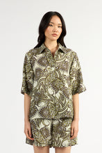 Load image into Gallery viewer, TUESDAY HUGO SHIRT OLIVE PAISLEY
