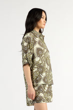 Load image into Gallery viewer, TUESDAY HUGO SHIRT OLIVE PAISLEY
