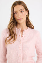 Load image into Gallery viewer, IVY + JACK HIGHLIGHT BLUSH MOHAIR BLEND CREWNECK CARDIGAN
