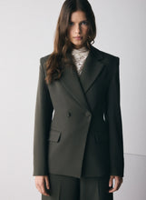 Load image into Gallery viewer, ESMAEE SYMMETRY BLAZER DARK OLIVE
