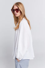 Load image into Gallery viewer, KAREN WALKER REINING BOW BLOUSE WHITE

