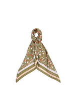 Load image into Gallery viewer, KAREN WALKER WHIMSY FLORAL CLASSIC SCARF OLIVE MULTI
