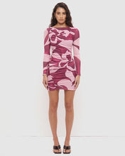 Load image into Gallery viewer, MON RENN PETA MINI DRESS PAINTERLY FLORAL
