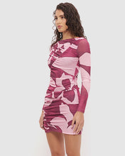 Load image into Gallery viewer, MON RENN PETA MINI DRESS PAINTERLY FLORAL
