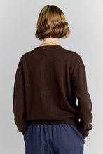 Load image into Gallery viewer, KAREN WALKER POSY CASHMERE CARDIGAN CHOCOLATE
