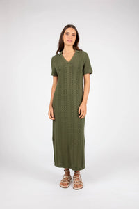 MARLOW PALMER POLO DRESS CYPRESS