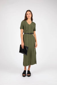 MARLOW PALMER POLO DRESS CYPRESS