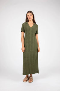 MARLOW PALMER POLO DRESS CYPRESS