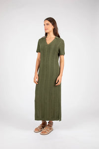 MARLOW PALMER POLO DRESS CYPRESS