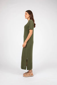 MARLOW PALMER POLO DRESS CYPRESS