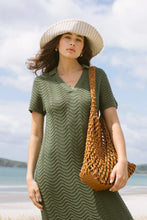 Load image into Gallery viewer, MARLOW PALMER POLO DRESS CYPRESS
