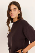 Load image into Gallery viewer, COMING SOON | STORIES BE TOLD INTERPID CHOCOLATE RELAX KNIT TEE
