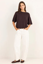Load image into Gallery viewer, COMING SOON | STORIES BE TOLD INTERPID CHOCOLATE RELAX KNIT TEE

