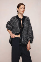 Load image into Gallery viewer, MARLE JASPER CARDIGAN BLACK/GREIGE
