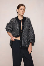 Load image into Gallery viewer, MARLE JASPER CARDIGAN BLACK/GREIGE
