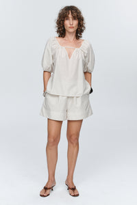 MARLE KENDRA TOP GREY STRIPE