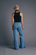 Load image into Gallery viewer, KAREN WALKER STARBOARD PANNELLED FLARES LIGHT BLUE OUTLAND DENIM
