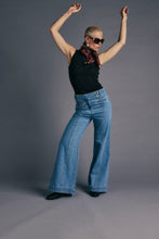 Load image into Gallery viewer, KAREN WALKER STARBOARD PANNELLED FLARES LIGHT BLUE OUTLAND DENIM
