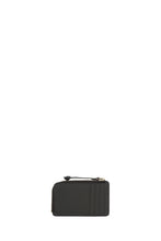 Load image into Gallery viewer, KAREN WALKER LEATHER ZIP CARDHOLDER BLACK

