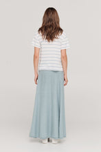 Load image into Gallery viewer, TAYLOR STRIPE SOLACE TEE MIST/IVORY
