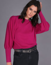 Load image into Gallery viewer, STORM RIB DETAIL MERINO SWEATER PINK
