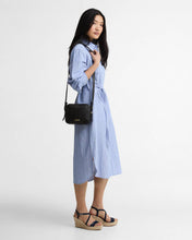 Load image into Gallery viewer, BARBOUR AVON MIDI DRESS CHAMBRAY/WHITE STRIPE
