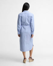 Load image into Gallery viewer, BARBOUR AVON MIDI DRESS CHAMBRAY/WHITE STRIPE
