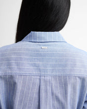 Load image into Gallery viewer, BARBOUR AVON MIDI DRESS CHAMBRAY/WHITE STRIPE
