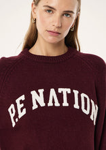 Load image into Gallery viewer, P.E NATION LEGACY KNIT CREW MAHOGANY
