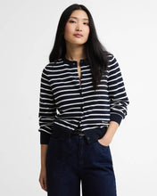 Load image into Gallery viewer, BARBOUR BAITON KNITTED CARDIGAN DARK NAVY STRIPE
