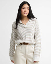 Load image into Gallery viewer, BARBOUR AYLESBY KNITTED JUMPER CLOUD/SAND STRIPE
