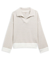 Load image into Gallery viewer, BARBOUR AYLESBY KNITTED JUMPER CLOUD/SAND STRIPE
