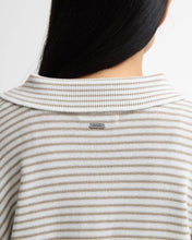 Load image into Gallery viewer, BARBOUR AYLESBY KNITTED JUMPER CLOUD/SAND STRIPE
