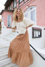 Load image into Gallery viewer, LOLLYS LAUNDRY DIAMOND MAXI SKIRT CAMEL

