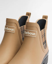 Load image into Gallery viewer, ARRIVING 21.05.26 | BARBOUR MALLOW CHELSEA WELLY BEIGE/DRESS TARTAN
