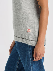 LEE LARA KNIT VEST GREY