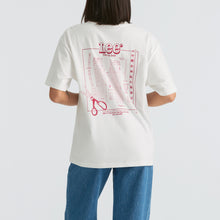 Load image into Gallery viewer, LEE DENIM PATTERN ROOM BAGGY TEE OPTIC WHITE

