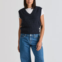 Load image into Gallery viewer, LEE DENIM CROSSROADS KNIT VEST FRENCH NAVY
