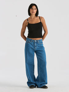 LEE LOW SLOUCH JEAN BLUE QUARTER