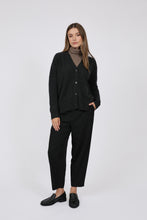 Load image into Gallery viewer, MARLOW LINGE TAPERED PANT BLACK
