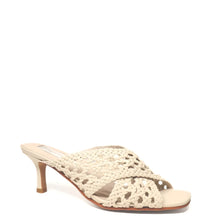 Load image into Gallery viewer, KATHRYN WILSON LILA WOVEN HEEL STONE CALF
