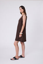 Load image into Gallery viewer, MARLOW  LUNA LINEN DRESS CAROB
