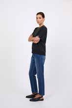 Load image into Gallery viewer, MARLOW LUXE CASHMERE TEE SHADOW
