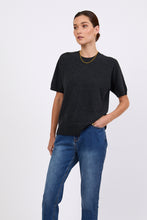 Load image into Gallery viewer, MARLOW LUXE CASHMERE TEE SHADOW
