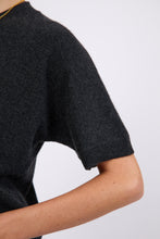Load image into Gallery viewer, MARLOW LUXE CASHMERE TEE SHADOW
