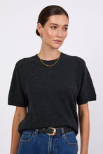 Load image into Gallery viewer, MARLOW LUXE CASHMERE TEE SHADOW
