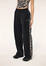 Load image into Gallery viewer, P.E NATION MAN DOWN TRACKPANT BLACK/LEOPARD
