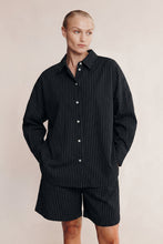 Load image into Gallery viewer, MARLE MELLA SHIRT BLACK PINSTRIPE
