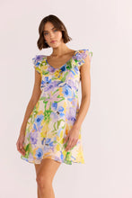 Load image into Gallery viewer, MINK PINK FABLE FRILL MINI DRESS PAINTERLY FLORAL
