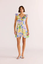 Load image into Gallery viewer, MINK PINK FABLE FRILL MINI DRESS PAINTERLY FLORAL
